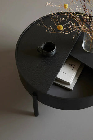 Contemporary Round Coffee Table M | WOUD Arc | OROA.com