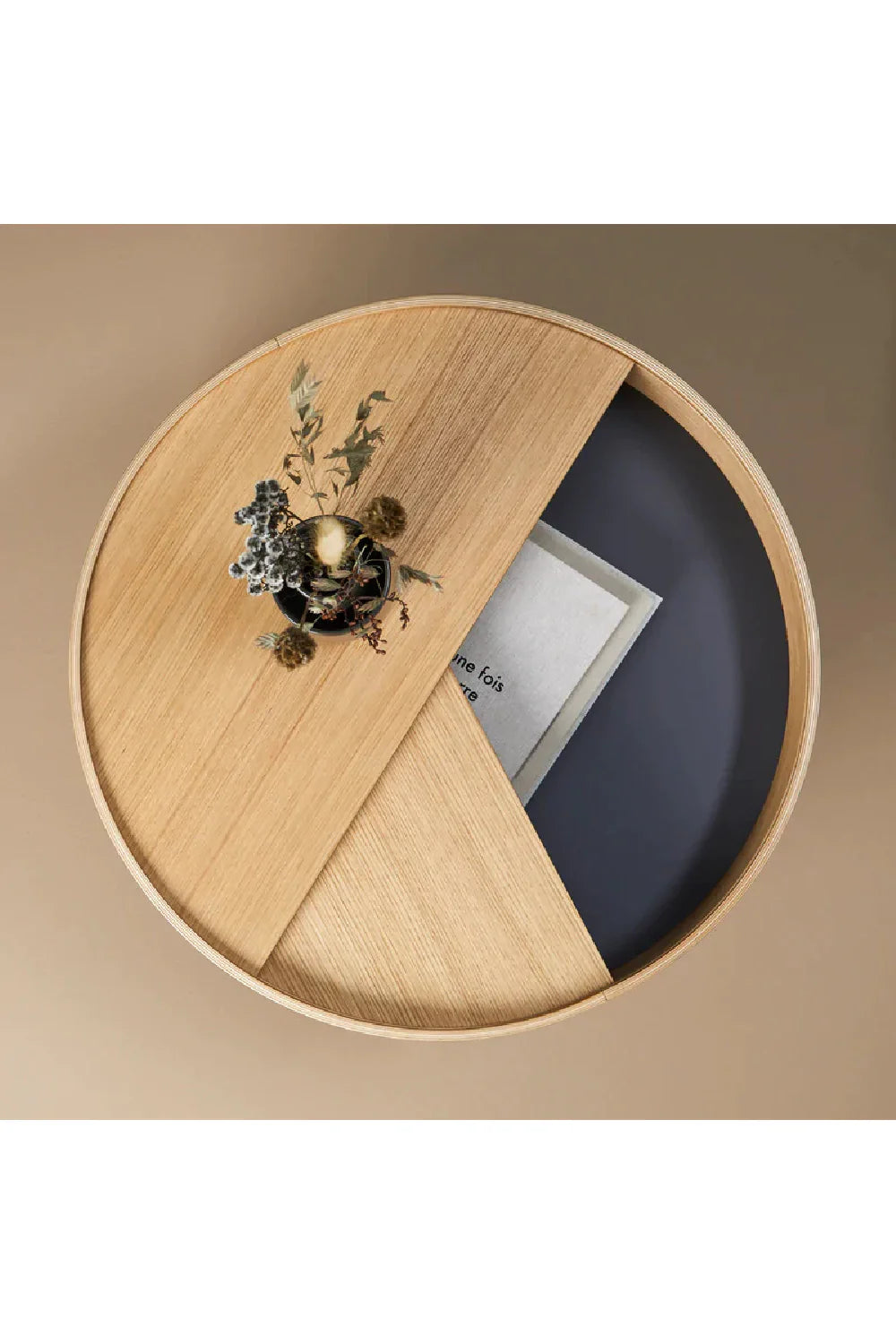 Contemporary Round Coffee Table M | WOUD Arc | OROA.com