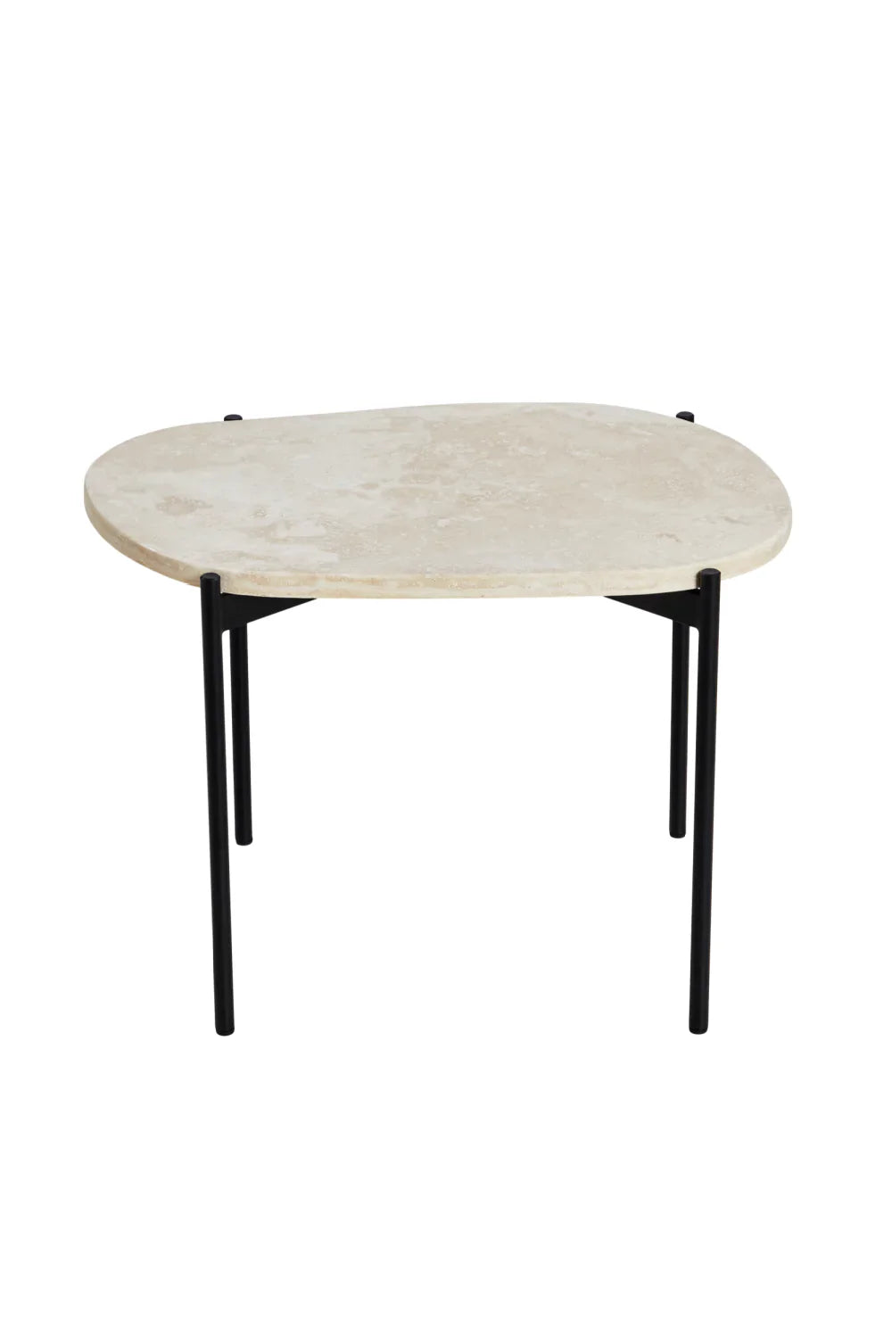 White Travertine Occasional Table M | WOUD La Terra | OROA.com