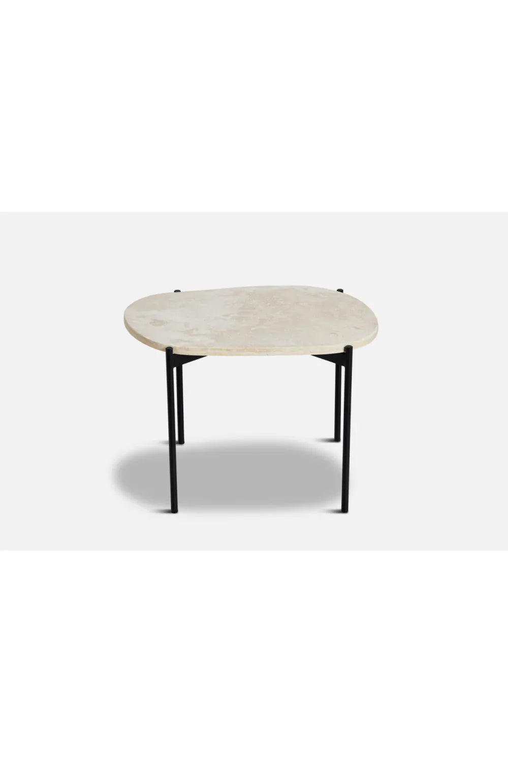 White Travertine Occasional Table M | WOUD La Terra | OROA.com