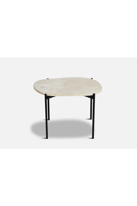 White Travertine Occasional Table M | WOUD La Terra | OROA.com