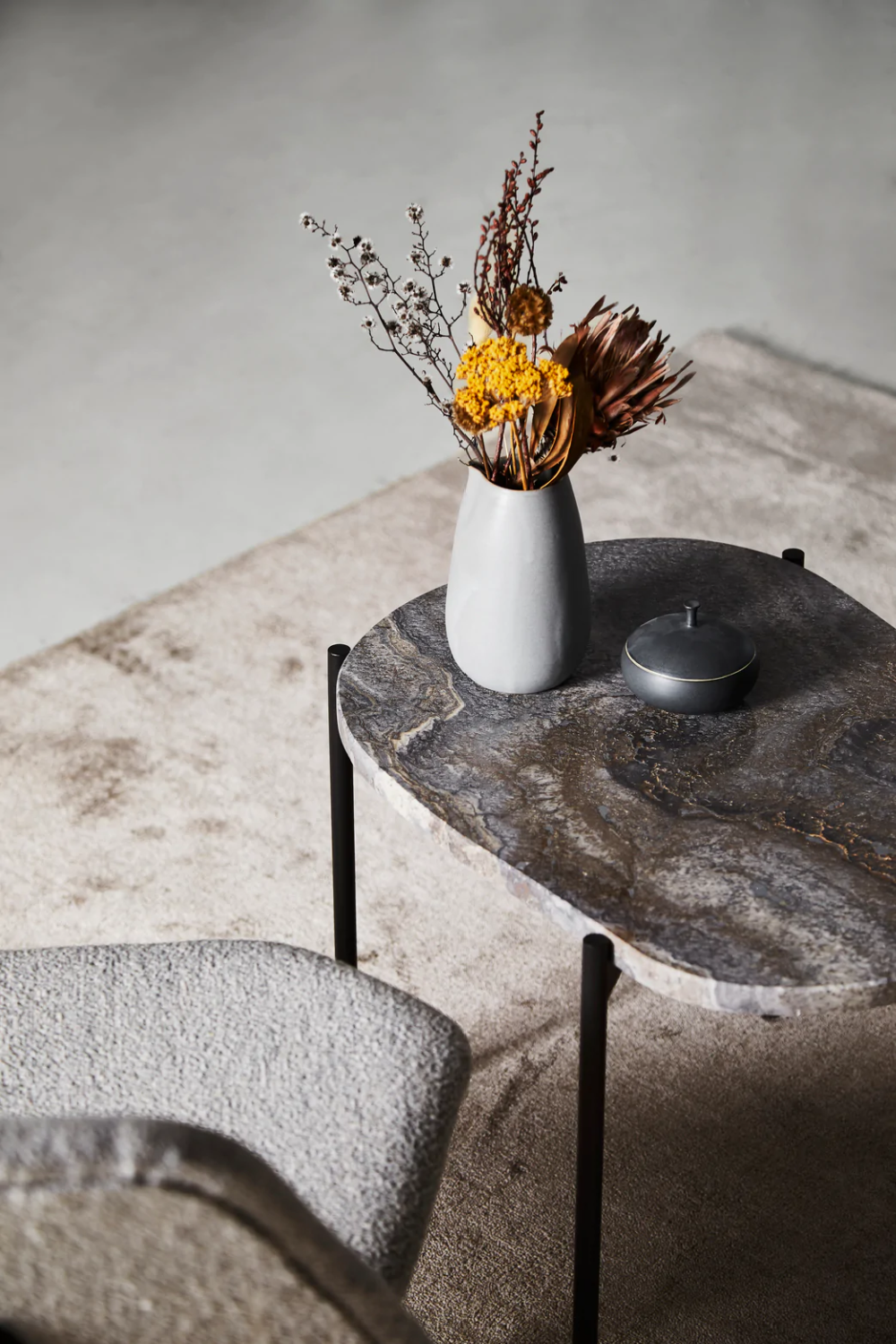 Travertine Organic Occasional Table S | WOUD La Terra | OROA.com