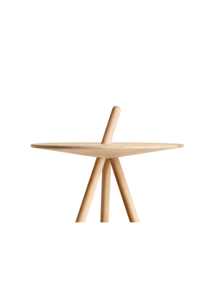 Oak Tripod Side Table | WOUD Come Here | OROA.com
