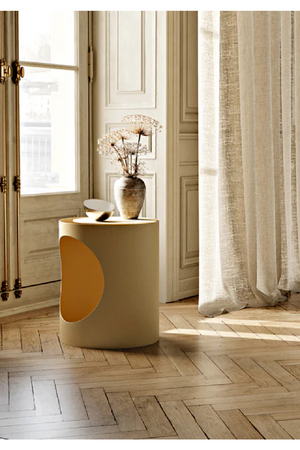Cylindrical Metal Side Table | WOUD Tabl | OROA.com