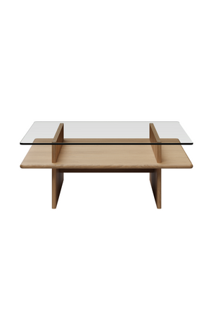Glass Top Coffee Table | WOUD Parallel | OROA.com