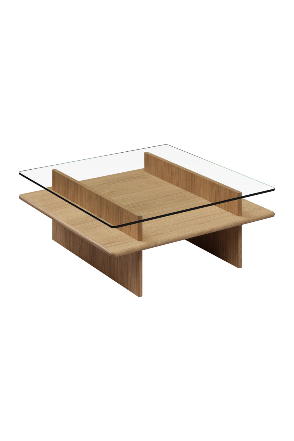 Glass Top Coffee Table | WOUD Parallel | OROA.com