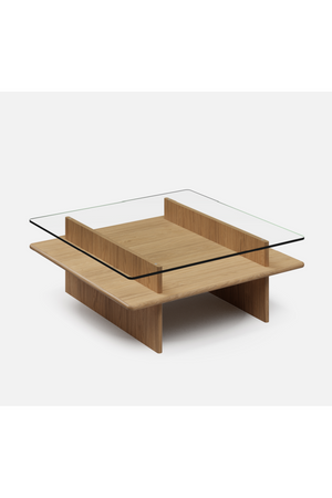 Glass Top Coffee Table | WOUD Parallel | OROA.com