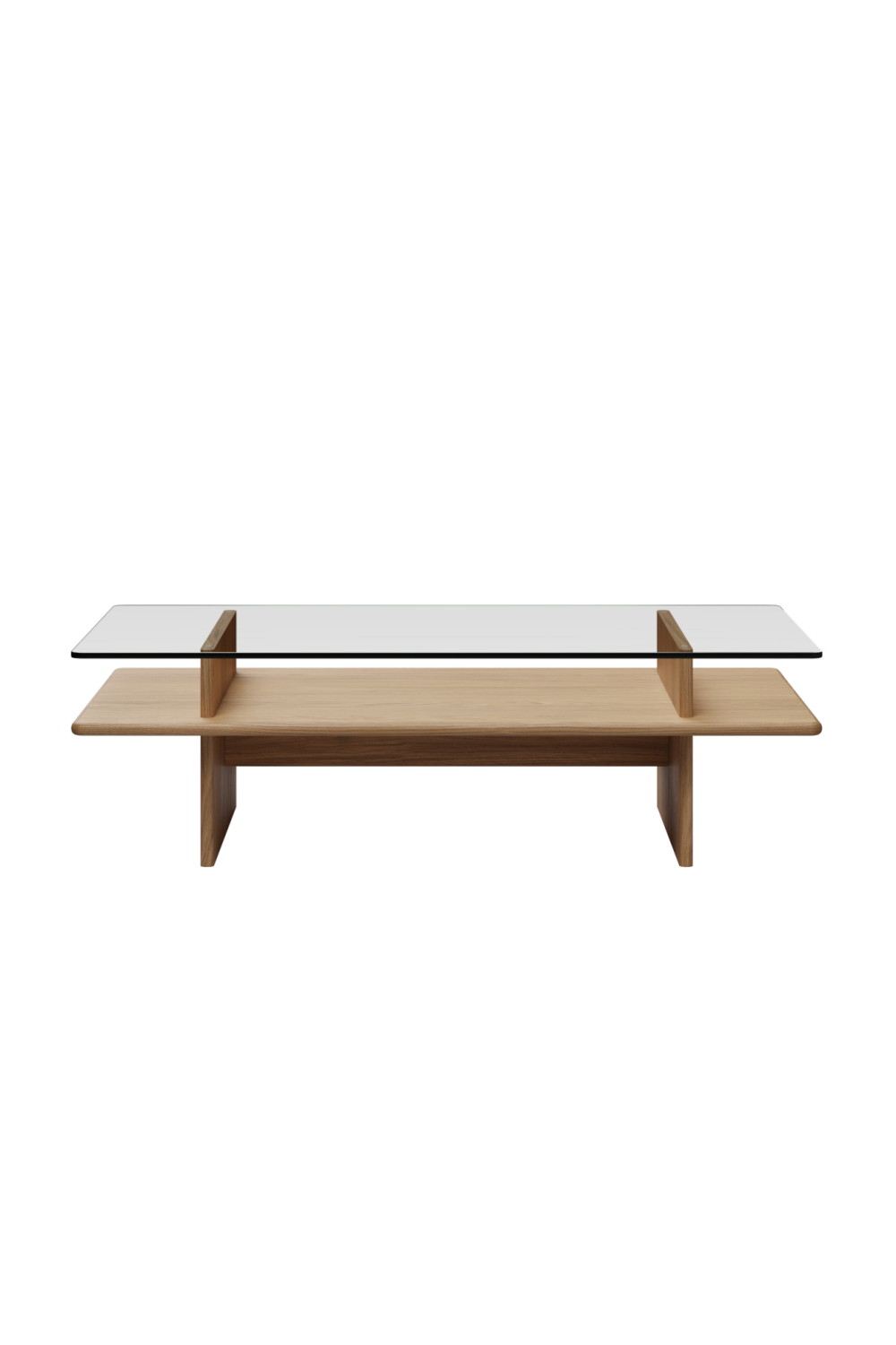 Glass Top Coffee Table | WOUD Parallel | OROA.com