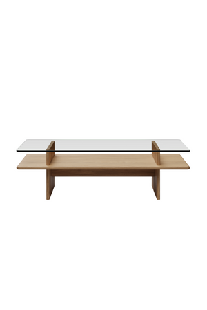 Glass Top Coffee Table | WOUD Parallel | OROA.com