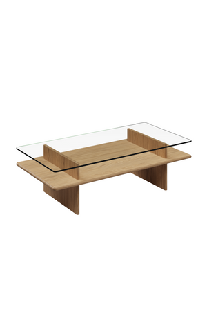 Glass Top Coffee Table | WOUD Parallel | OROA.com