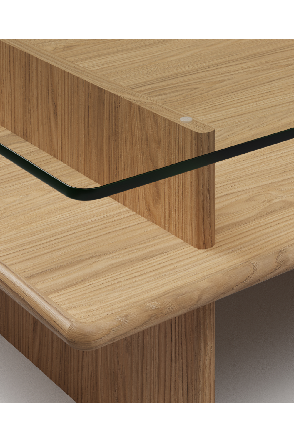 Glass Top Coffee Table | WOUD Parallel | OROA.com