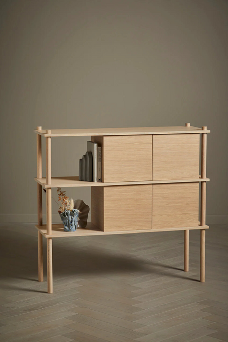 Oak 2-Door Modular Cabinet | WOUD Elevate | OROA.com