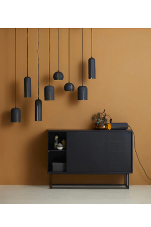 Round Black Pendant Lamp | WOUD Gap | OROA.com