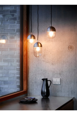 Satin Plated Pendant Lamp | WOUD Dot | OROA.com