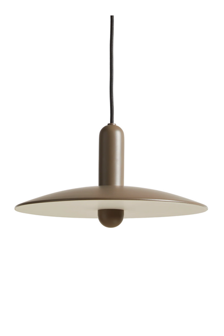 Taupe Modern Pendant Lamp S | WOUD LU | OROA.com