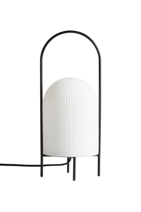 White Glass Contemporary Table Lamp | WOUD Ghost | OROA.com