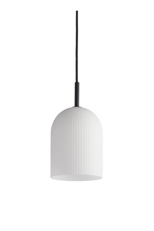 White Glass Contemporary Pendant Lamp | WOUD Ghost | OROA.com