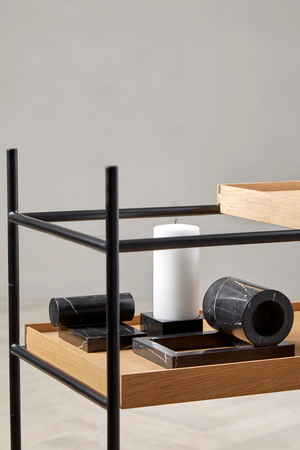 Marble Contemporary Candle Holder | WOUD Jeu De Dés 3 | OROA.com