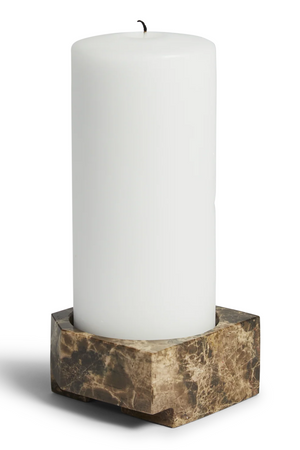 Marble Contemporary Candle Holder | WOUD Jeu De Dés 3 | OROA.com