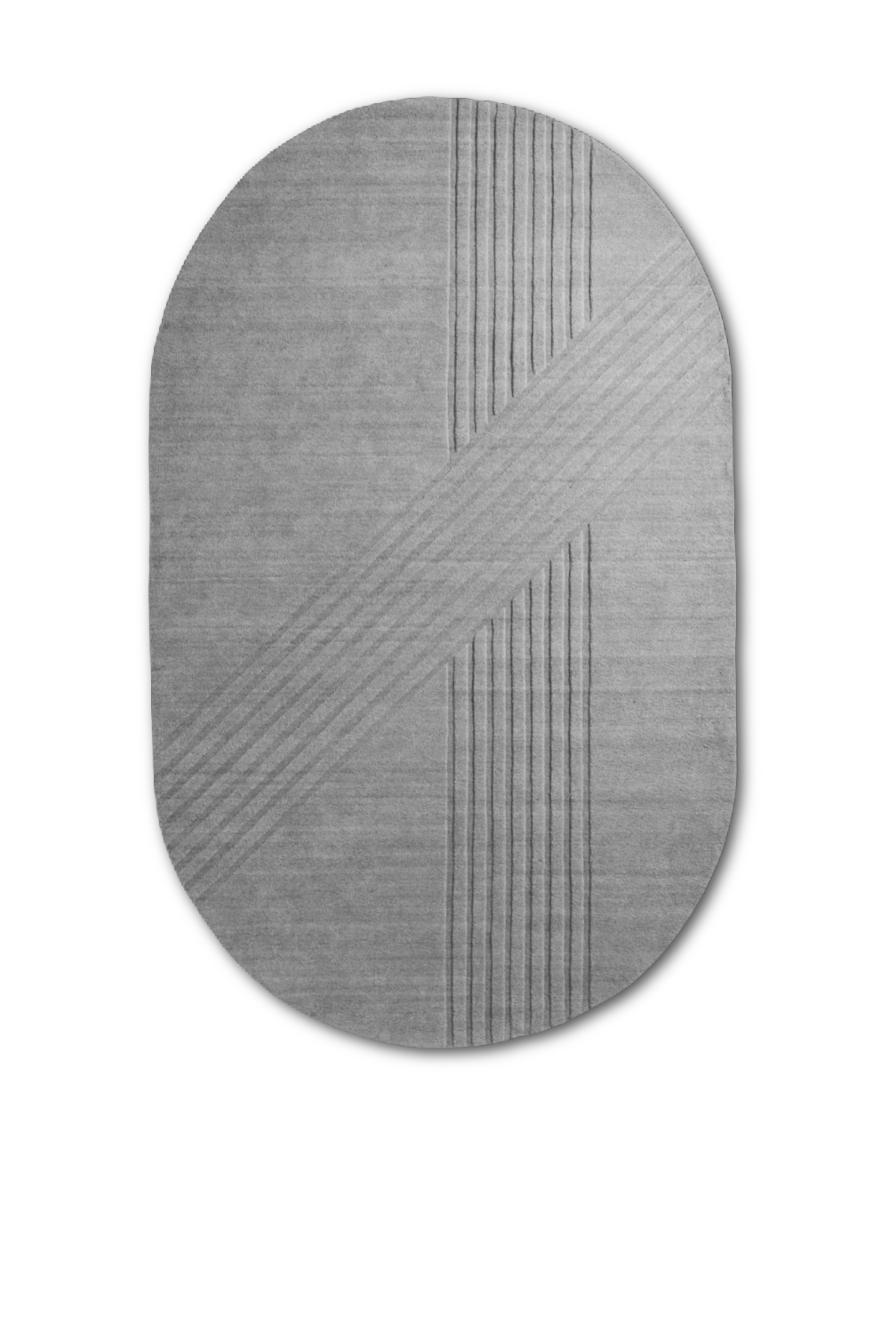 Oval Hand-Tufted Wool Rug 6'10 x 12' | WOUD Kyoto  | OROA.com
