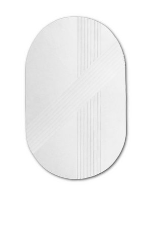 Oval Hand-Tufted Wool Rug 6'10 x 12' | WOUD Kyoto  | OROA.com