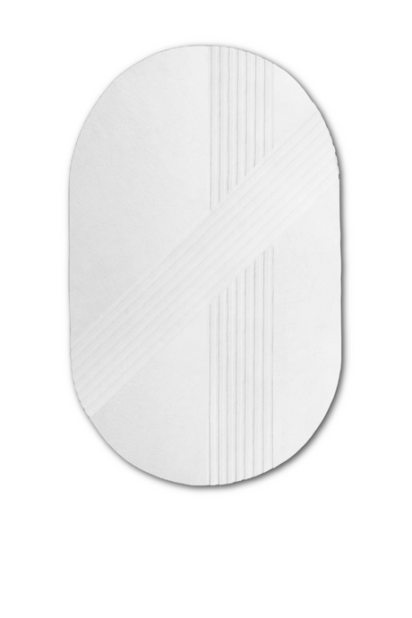 Oval Hand-Tufted Wool Rug 6'10 x 12' | WOUD Kyoto  | OROA.com