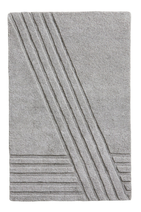 Gray Wool Area Rug | WOUD Kyoto | OROA.com