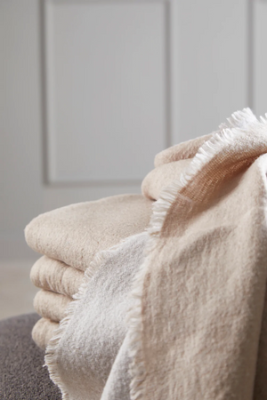 Merino Wool Woven Throw | WOUD Double | OROA.com