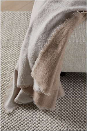 Merino Wool Woven Throw | WOUD Double | OROA.com