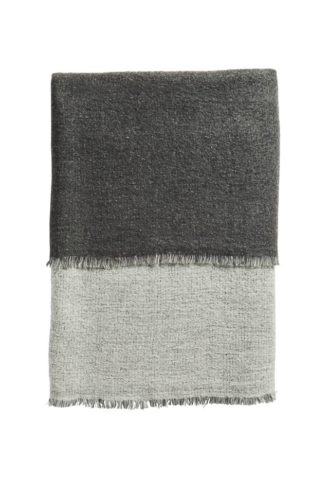 Merino Wool Woven Throw | WOUD Double | OROA.com