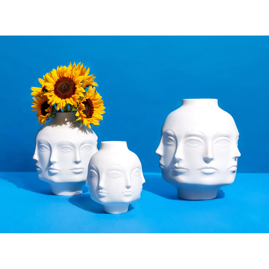 Unglazed Porcelain Face Vase | Jonathan Adler Dora Maar | Oroa.com