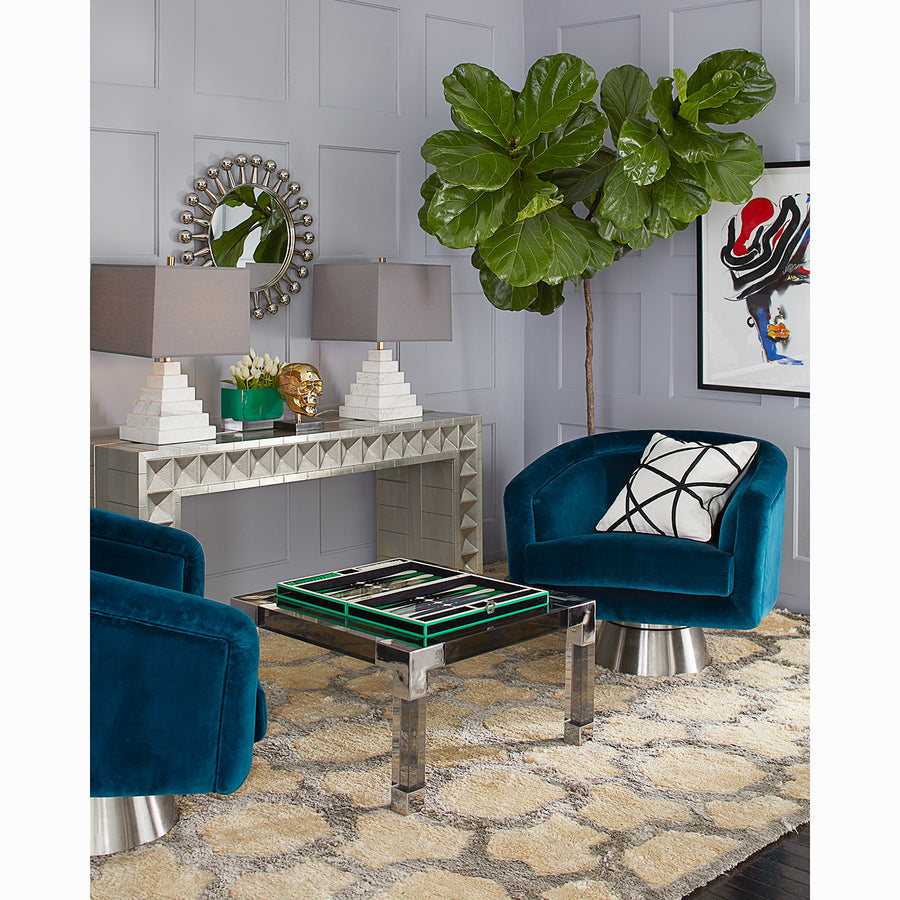 Nickel-Plated Console Table | Jonathan Adler Talitha | Oroa.com