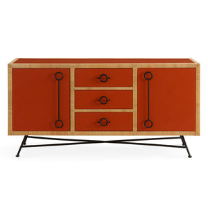 Rattan Peel Orange Sideboard | Jonathan Adler Wellington | Oroa.com
