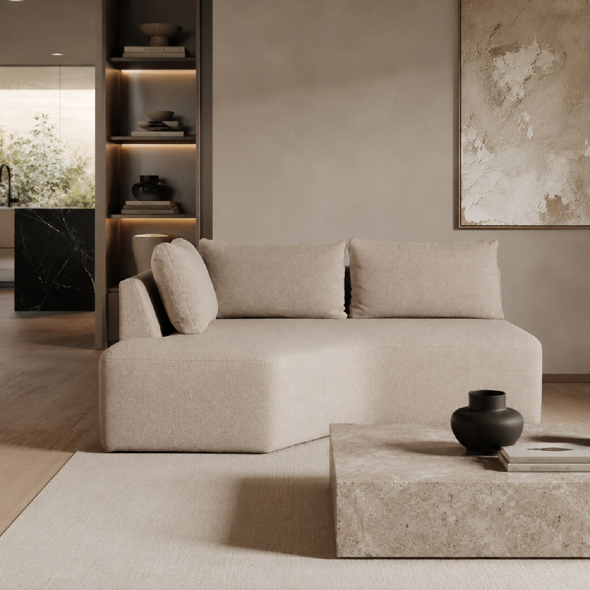   Beige Modular Sofa | Oroa.com