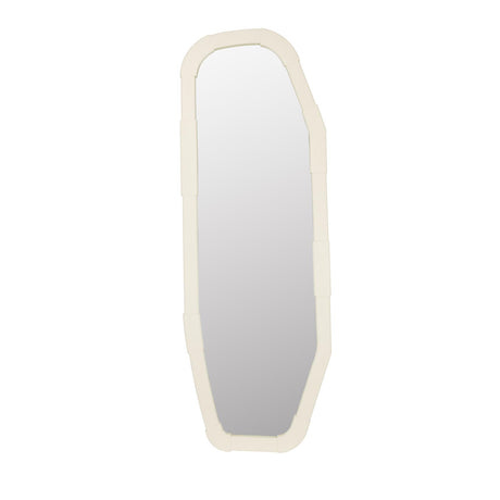   Modern European furniture - Beige Oak Asymmetrical Mirror - www.oroa.com | Oroa.com