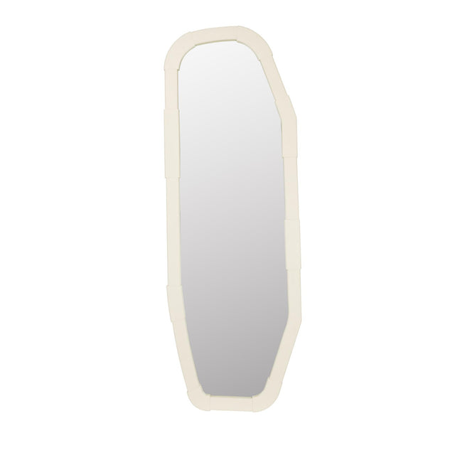 Modern European furniture - Beige Oak Asymmetrical Mirror - www.oroa.com