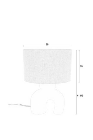 White Curved Table Lamp | Zuiver Bibi | OROA.com