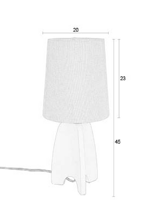 Beige Concrete Table Lamp | Zuiver Saba | OROA.com