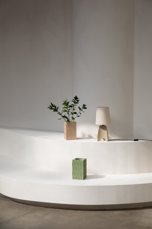 Beige Concrete Table Lamp | Zuiver Saba | OROA.com