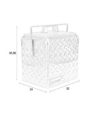 Gray Metal Cooler  | Zuiver Be Heavy | OROA.com
