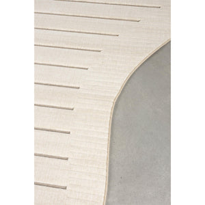   Modern European furniture - Beige Striped Organic-Shaped Carpet - www.oroa.com | Oroa.com