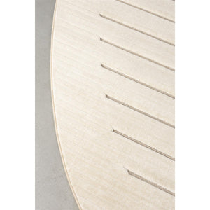   Modern European furniture - Beige Striped Organic-Shaped Carpet - www.oroa.com | Oroa.com