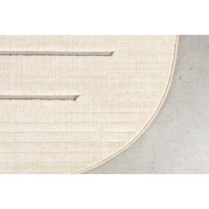   Modern European furniture - Beige Striped Organic-Shaped Carpet - www.oroa.com | Oroa.com