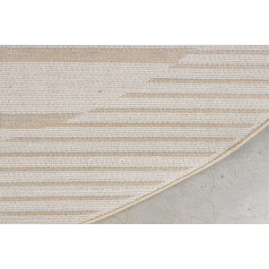   Modern European furniture - Beige Striped Organic-Shaped Carpet - www.oroa.com | Oroa.com