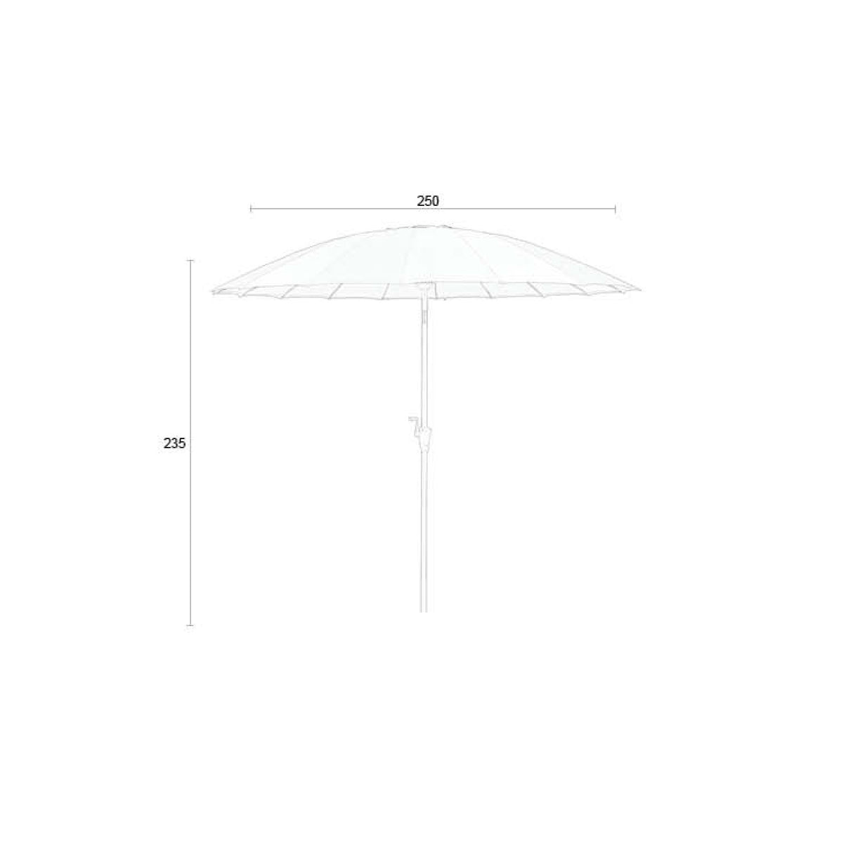   Modern European furniture - Red Sunbrella Parasol - www.oroa.com | Oroa.com