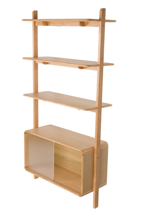 Ash Wood Shelf Cabinet | Zuiver Rise | OROA.com