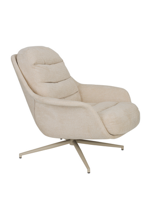 Beige Swivel Lounge Chair | Zuiver Philly | OROA.com