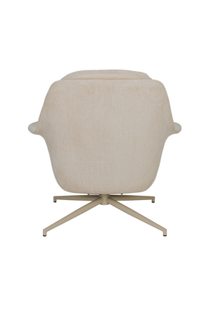 Beige Swivel Lounge Chair | Zuiver Philly | OROA.com