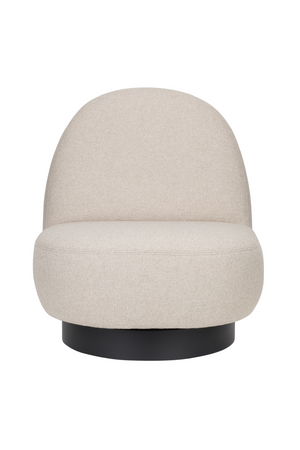 Arched Back Swivel Lounge Chair | Zuiver Eden | OROA.com