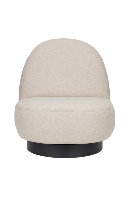 Arched Back Swivel Lounge Chair | Zuiver Eden | OROA.com
